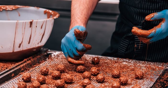 White marble quarry landscape
