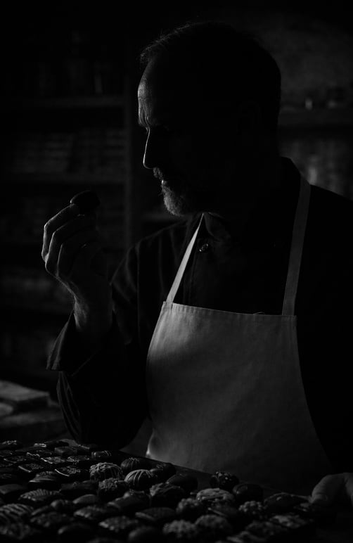 Mountain quarry aerial view