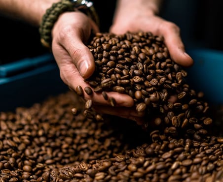 White marble blocks at quarry