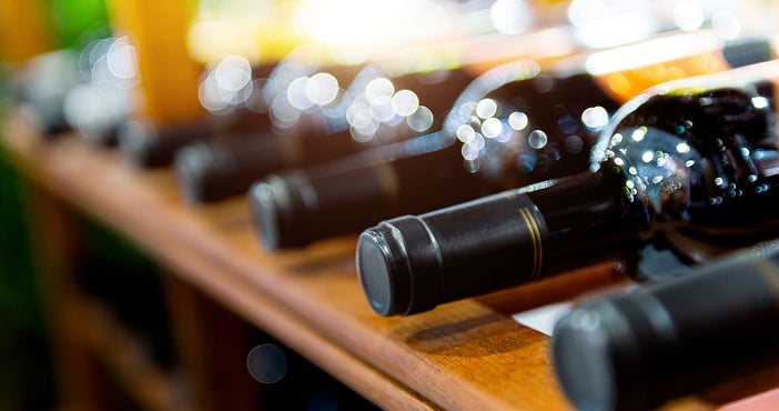 Mountain quarry aerial view