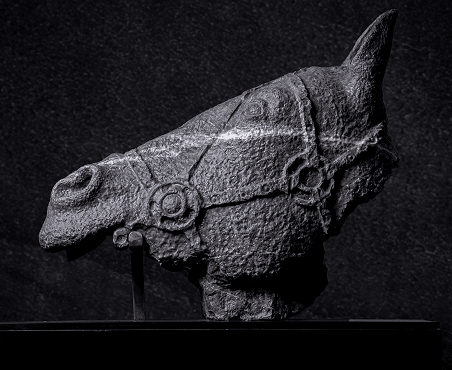 White marble quarry landscape