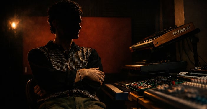 Mountain quarry aerial view